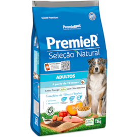Ração Gato Premier Seleção Natural Adulto 12Kg Chia e Quinoa