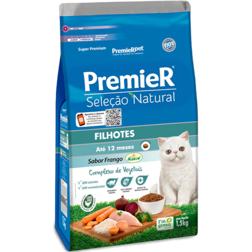 Ração Gato Premier Seleção Natural Filhote 1,5kg