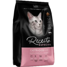 Ração Gato Receita Adulto Castrado Salmão 3kg