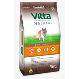 Ração Gato Vitta Natural Adulto Castrado Frango 10,1Kg