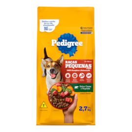 Ração Pedigree Cães Adulto Raça Pequena e Mini 2,7kg