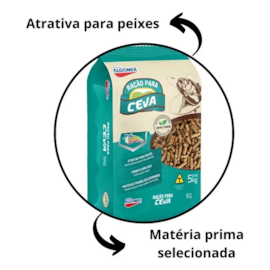 Ração Peixe Algomix Ceva Pró Sitio 05Kg Peletizada