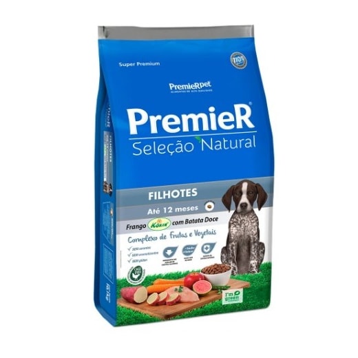 Ração Premier Seleção Natural Filhotes 2,5Kg Batata Doce