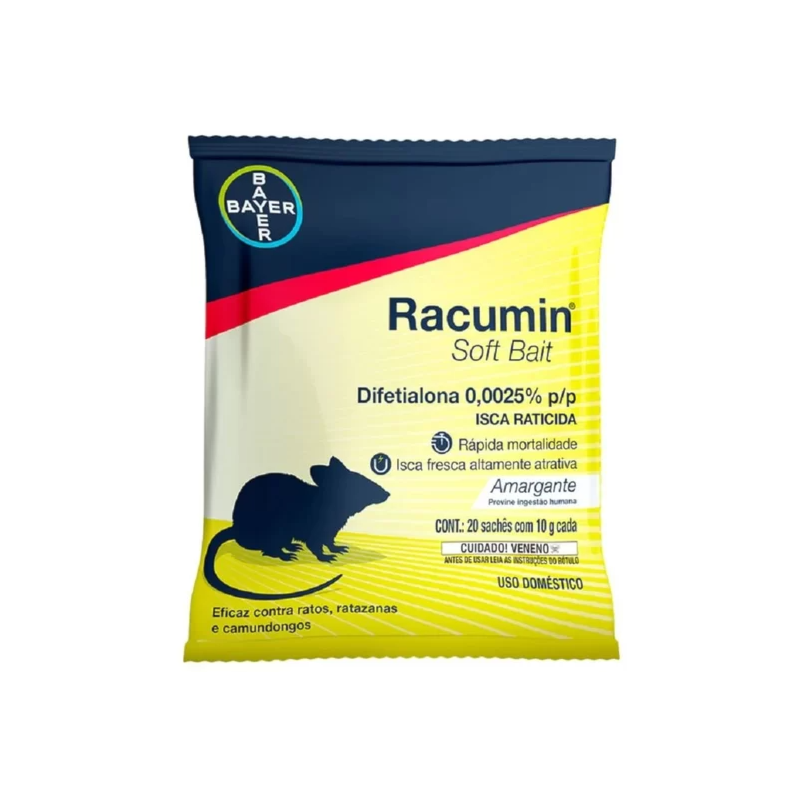 RATICIDA RACUMIN SOFT BAIT 200 GR - Avipec Produtos