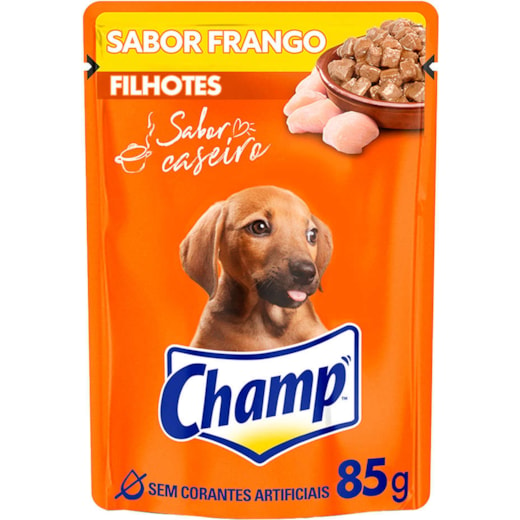 Sache Cães Champ Filhote 85Gr Frango