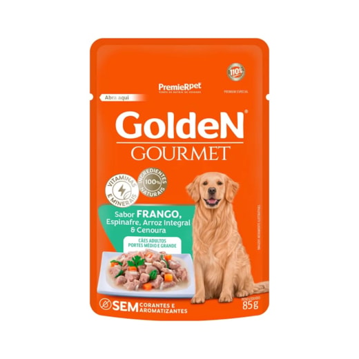 Sachê Cães Golden Adulto Médio/Grande 85gr Frango