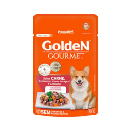 Sachê Cães Golden Adulto Pequeno Porte 85gr Carne