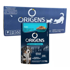 Sachê Cães Origens Filhotes Carne e Frango - Caixa com 18 unidades