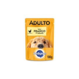 Sachê Cães Pedigree Adulto Raças Médias e Grandes Frango 100gr