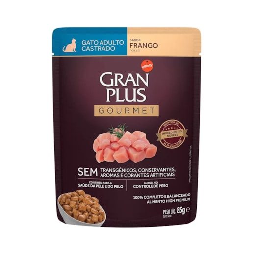 Sache de Gato Gran Plus 85Gr Castrado Frango