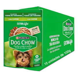 Sachê Dog Chow Filhote Carne 15 Unidades