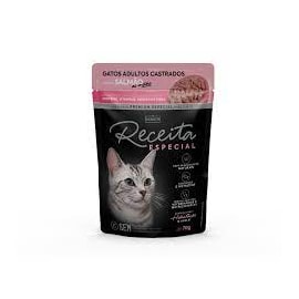 Sachê Gato Adulto Receita Castrado Salmão 70g