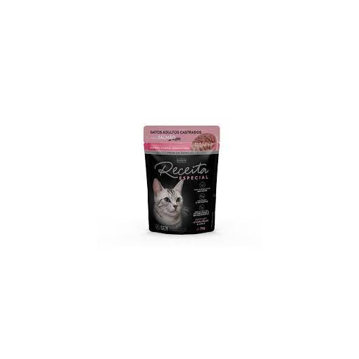 Sachê Gato Adulto Receita Castrado Salmão 70g