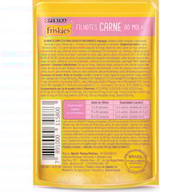Sachê Gato Filhote Friskies Carne ao Molho Caixa com 15 Unidades