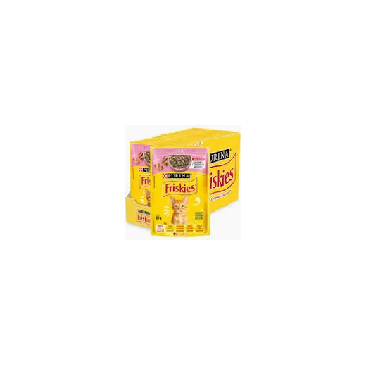 Sachê Gato Friskies 15x85g Filhote Carne ao molho