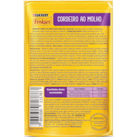 Sachê Gato Friskies Cordeiro ao Molho Caixa com 15 Unidades
