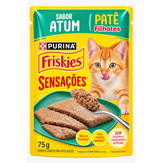 Sachê Gato Friskies Filhotes Patê Atum 75gr