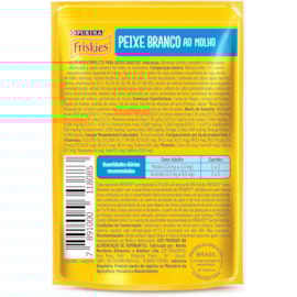 Sachê Gato Friskies Peixe Branco ao Molho Caixa com 15 Unidades