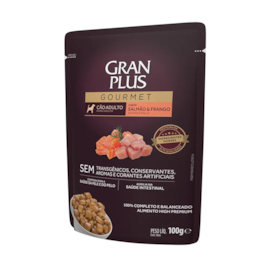 Sache Gato Gran Plus 100Gr Adulto Salmão/Frango Gourmet