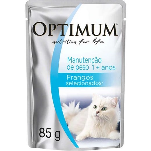 SACHE GATO OPTIMUM CAT AD MANUTENCAO PESO FRG 85G