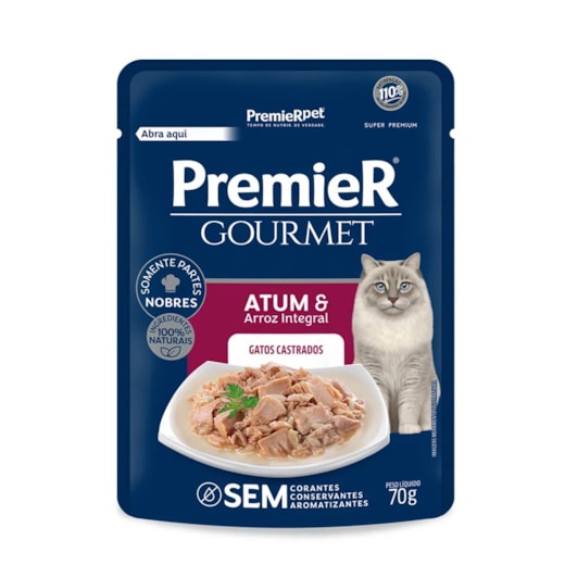 SACHE GATO PREMIER CASTRADO 70GR ATUM