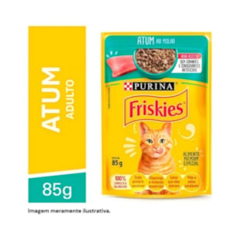 Sachê Gatos Friskies Atum ao Molho 85g Caixa com 15 Und