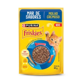 Sachê Gatos Friskies Mar de Sabores ao Molho 80g