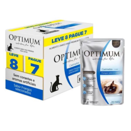 Sachê Optimum Gato Leve 8 Pague 7