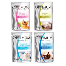 Sachê Optimum Gato Leve 8 Pague 7