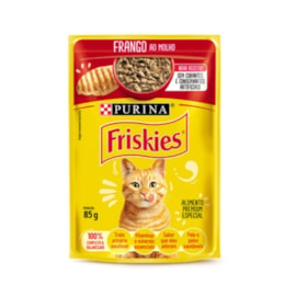Sachê para Gatos Friskies Frango ao Molho 85g Caixa com 15 Und