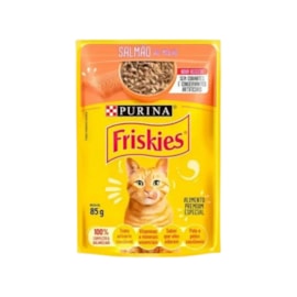 Sachê para Gatos Friskies Salmão ao Molho 85g Caixa com 15 Und