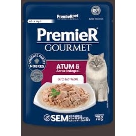 Sachê Premier Fórmula Úmido Gato Castrado Atum 70g
