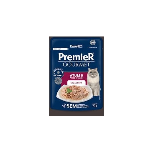 Sachê Premier Fórmula Úmido Gato Castrado Atum 70g