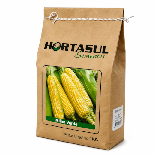 Semente de Milho Verde Hibrido 1kg Hortasul