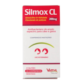 SILMOX CL 300MG 10 COMPRI