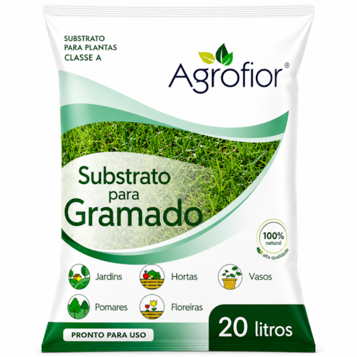 Substrato para grama 20 litros Classe A T5 Agrofior