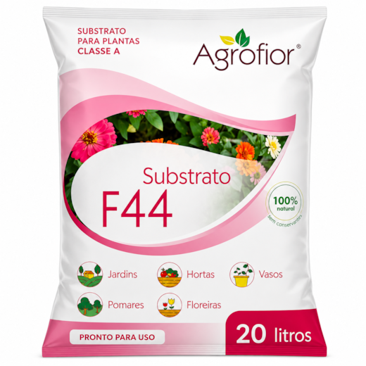 Substrato para Plantas Classe F44 20 Litros Agrofior