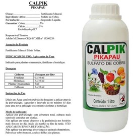Sulfato de Cobre 1Lt Pikapau Calpik
