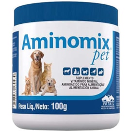 Suplemento Vitamínico Aminomix Pet Vetnil 100 gr