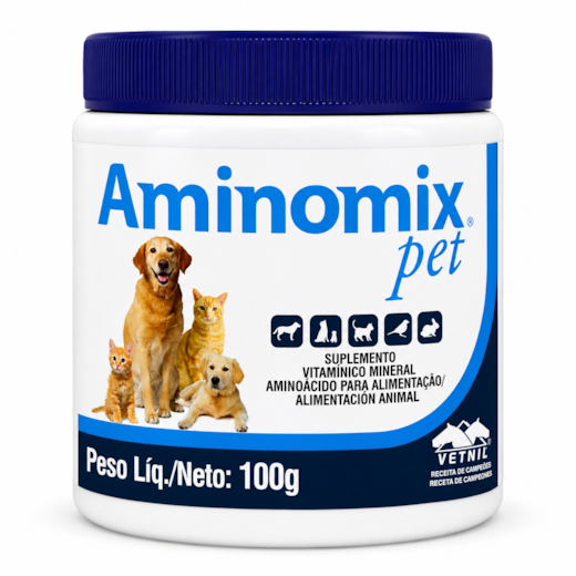 Suplemento Vitamínico Aminomix Pet Vetnil 100g