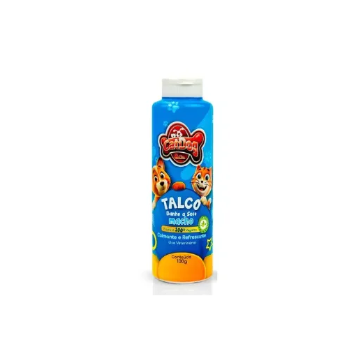 Talco Catdog Banho á Seco Macho 100g
