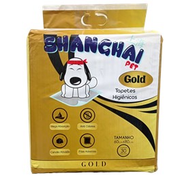 Tapete Higiênico Shanghai Pet Gold 30und 60x80cm Carvão