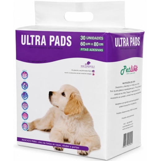 Tapete Higiênico Ultra Pads 60x80cm Lavanda 30un