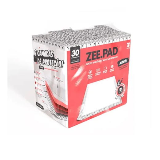 Tapete Higiênico Zee Pad Branco 30un