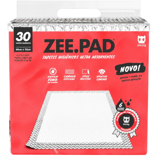 Tapete Higiênico Zee Pad Branco 30un