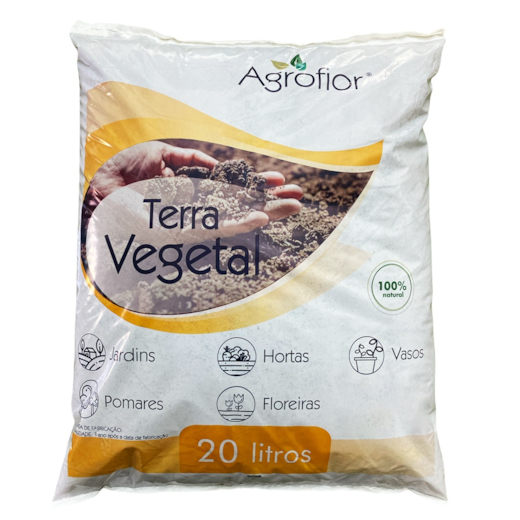 Terra preta Vegetal 20Lt (12Kg) Agroflor