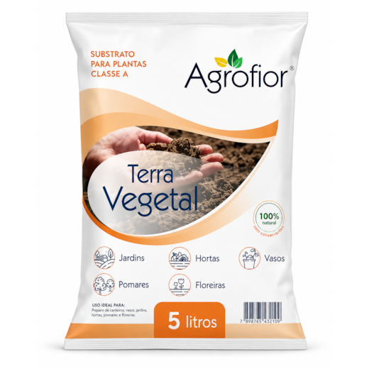 Terra Vegetal 5 Litros Agrofior