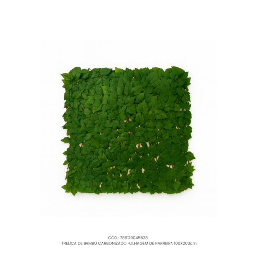 Treliça de Bambu Carbonizado Folhagem de Parreira 100x200