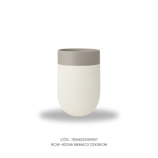 Vaso Ecológico Garden Line Branco 23x36