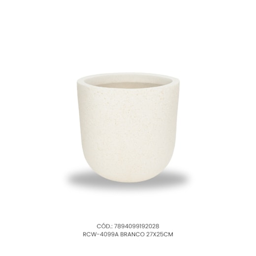 Vaso Ecológico Garden Line Branco 27x25